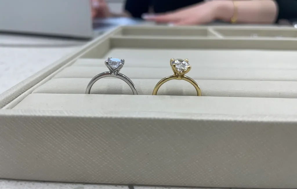 Elegant Details Shine in Lily Arkwright Lab Grown Champagne Sapphire Ring Designs
